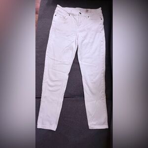 Cosmic Blue Love Jeans, Bright White, Ankle, Loose, Cropped, Like New